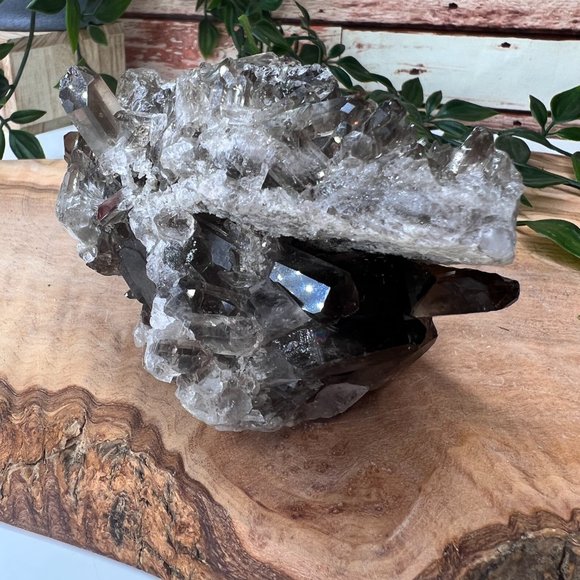 1 lb Double Sided Raw Smoky Quartz Crystal Cluster - A+ Collector Quality - Picture 7 of 13